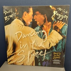 David Bowie Mick Jagger Dancing In The Street 40th Anniversary White Vinyl LP